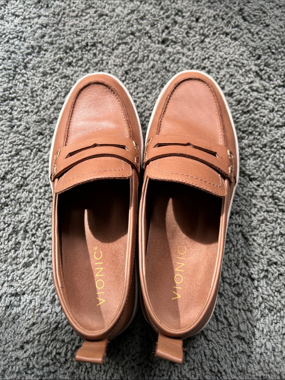 Vionic Women’s Brown Slip-On Penny Loafers